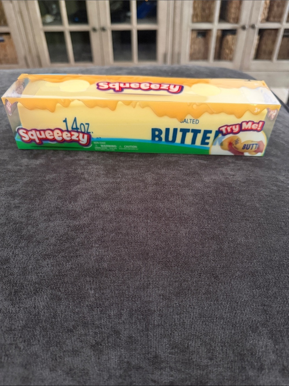 Yellow Butter Stress Toy - Brand Squeeezy 14 oz Butter